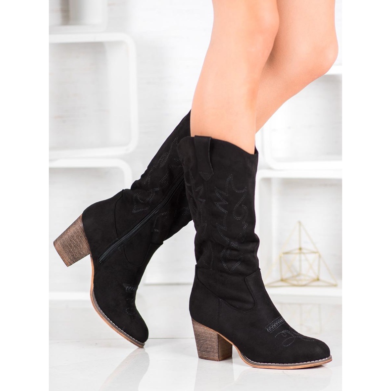 Abloom Des bottes de cow-boy noir 1