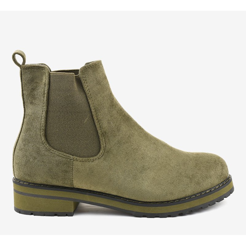 Bottines isolées vertes F-3799 2