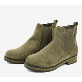 Bottines isolées vertes F-3799 3