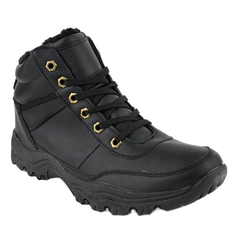 Bottes isolées noires pour hommes GT-9578-1 le noir 1