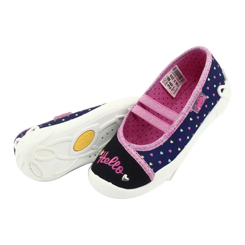 Chaussures enfant Befado 116X255 bleu marin rose 5