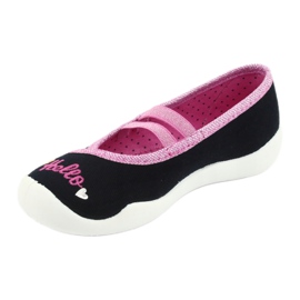 Chaussures enfant Befado 116X255 bleu marine rose 2