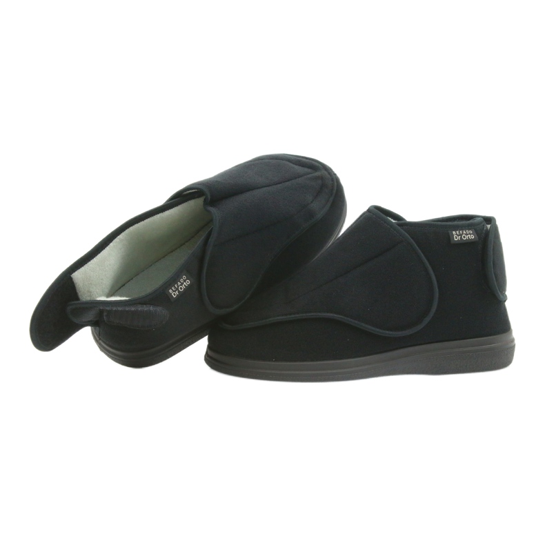 Dr.Torto Befado Men's Slippers Pu 163m002 Black le noir 3