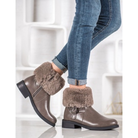 SHELOVET Ouvriers avec fourrure brun 2