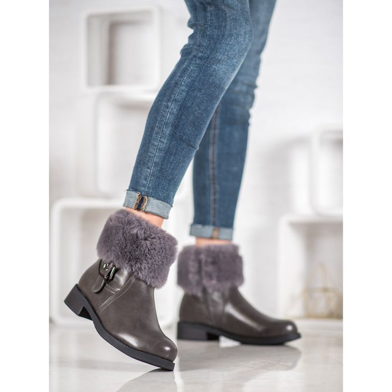 SHELOVET Ouvriers avec fourrure gris 2 SHELOVET Ouvriers avec fourrure gris 2