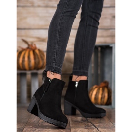 SHELOVET Bottes confortables sur la plate-forme noir 2