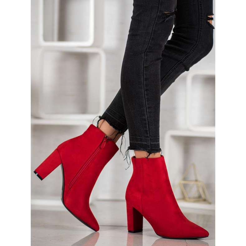 Super Me Bottes sexy à talons hauts rouge 2