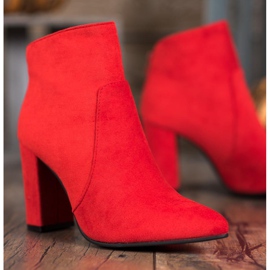 Ideal Shoes Bottes classiques sur un poteau rouge 3