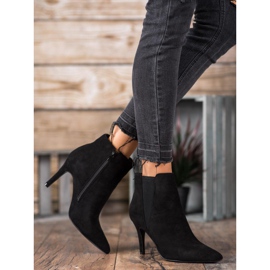 Marquiz Bottes sur un talon haut le noir 1