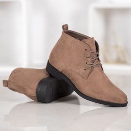 Goodin Bottes en daim confortables brun 5