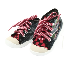 Chaussures enfant Befado 218P050 noir rouge gris 3