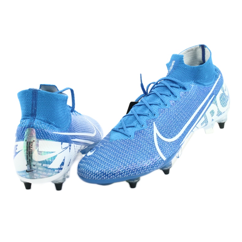Chaussures de football Nike Mercurial Superfly 7 Elite SG-Pro Ac M AT7894-414 bleu 4