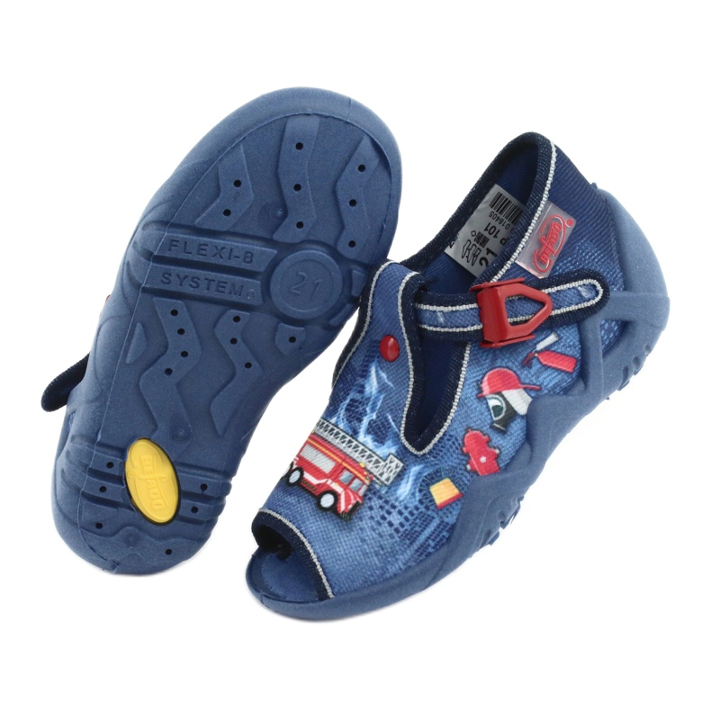 Chaussures pour enfants Befado 217P101 rouge bleu marine bleu 5