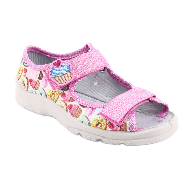 Chaussures enfant Befado 969X142 rose multicolore 2