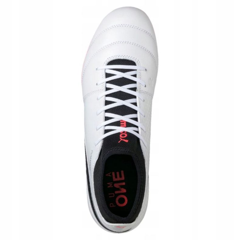 Chaussures de football Puma One 17.3 Fg M 104074 01 le noir blanche 1 Chaussures de football Puma One 17.3 Fg M 104074 01 le noir blanche 1