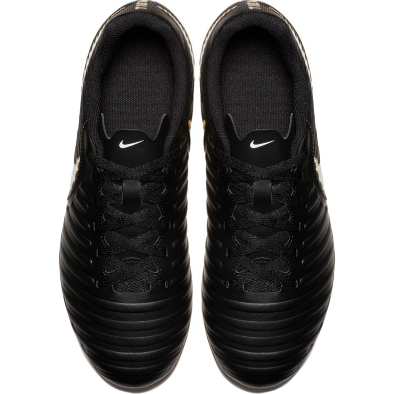 Nike Tiempo Rio Iv Fg Jr 897731-002 chaussures de football noir noir 2