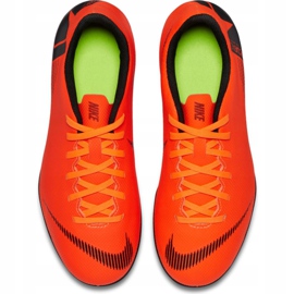 Chaussures de football Nike Mercurial Vapor 12 Club Mg Jr AH7350-810 orange orange 1