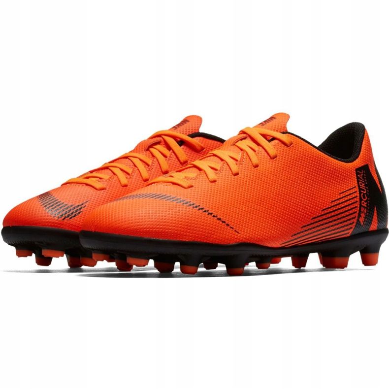 Chaussures de football Nike Mercurial Vapor 12 Club Mg Jr AH7350-810 orange orange 2