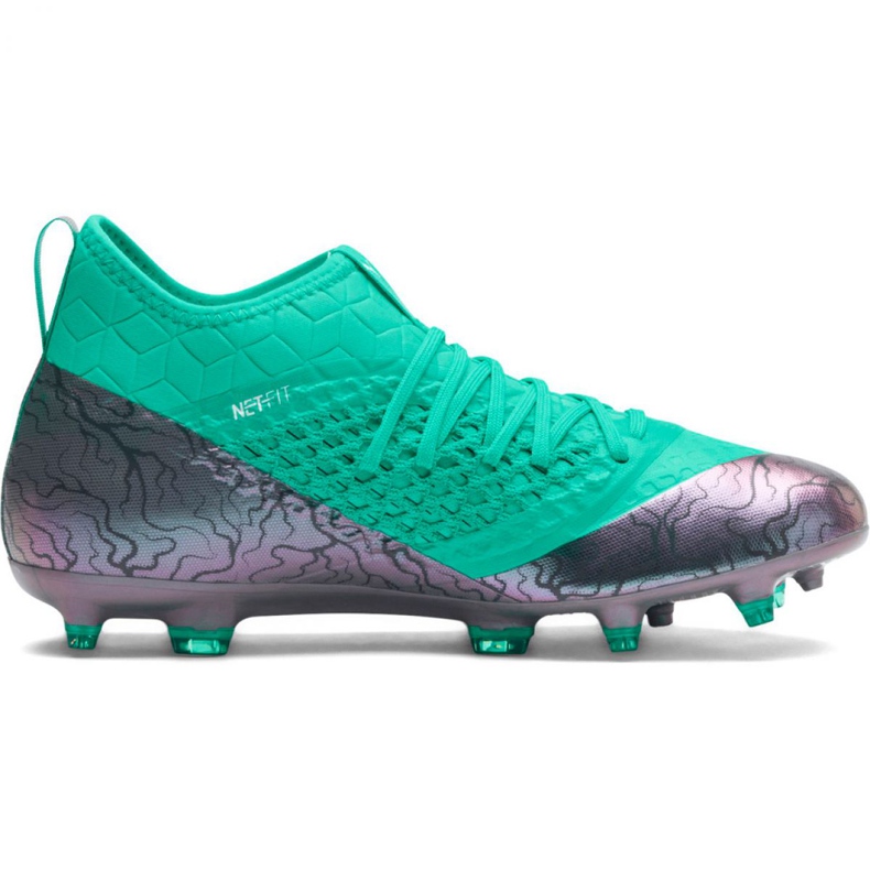 Chaussures de football Puma Future 2.3 Netfit Fg Ag Color Shift M 104832 01 vert vert 2