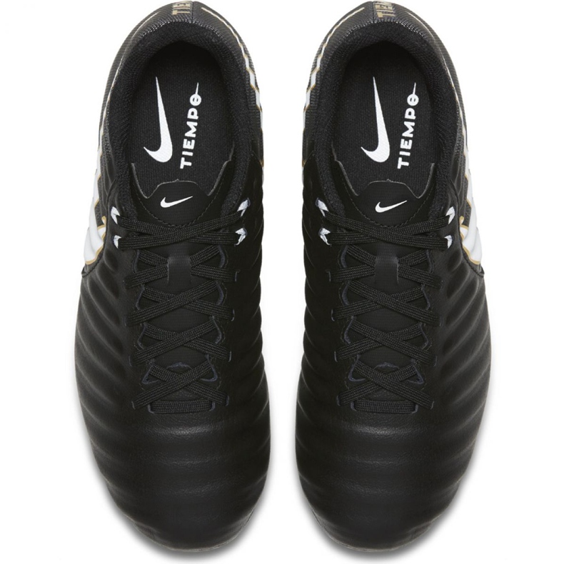 Nike Tiempo Iv Fg Jr 897725-002 chaussures de football noir noir 1