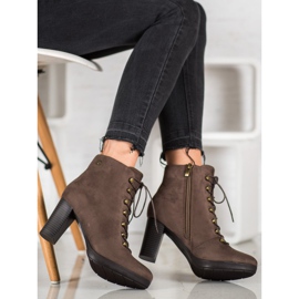 Goodin Bottes chaudes en daim beige 3