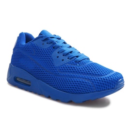 Chaussures de sport en maille bleues 1
