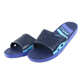 Chaussons noirs pour homme bleu marine pour la piscine de l'Atletico 3
