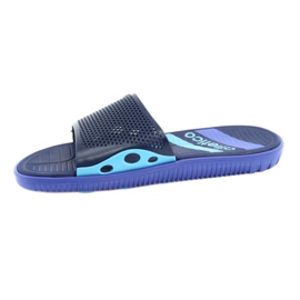 Chaussons noirs pour homme bleu marine pour la piscine de l'Atletico 2