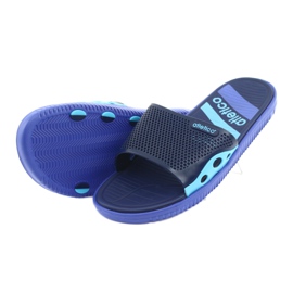 Chaussons noirs pour homme bleu marine pour la piscine de l'Atletico 4