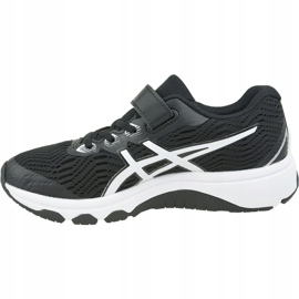 Chaussures de course Asics GT-1000 8 Ps Jr 1014A067-001 blanche le noir 1