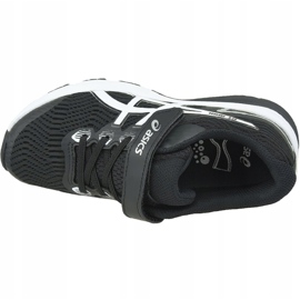 Chaussures de course Asics GT-1000 8 Ps Jr 1014A067-001 blanche le noir 2
