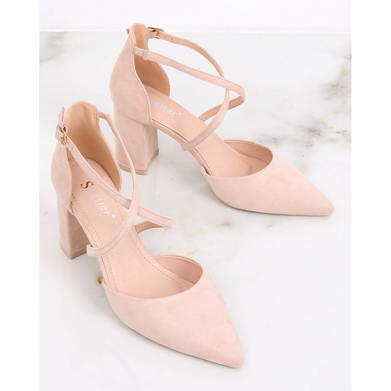 Escarpins sur le poteau beige LE069P Beige 2 Escarpins sur le poteau beige LE069P Beige 2