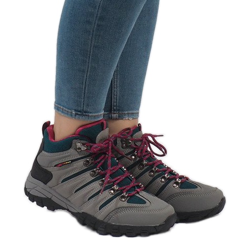 Chaussures de trekking femme grises FS302-33 le noir 1