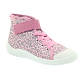 Befado chaussures pour enfants 268X057 rose gris 2