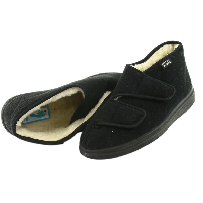 Dr.ORTO Befado pantoufles chaudes en polyuréthane pour femmes 986D011 noir le noir 4