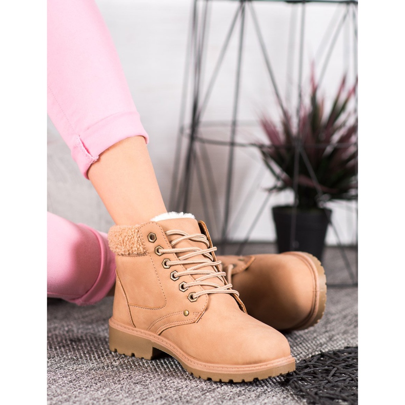 SDS Trappeurs à la mode avec des boucles rose 2