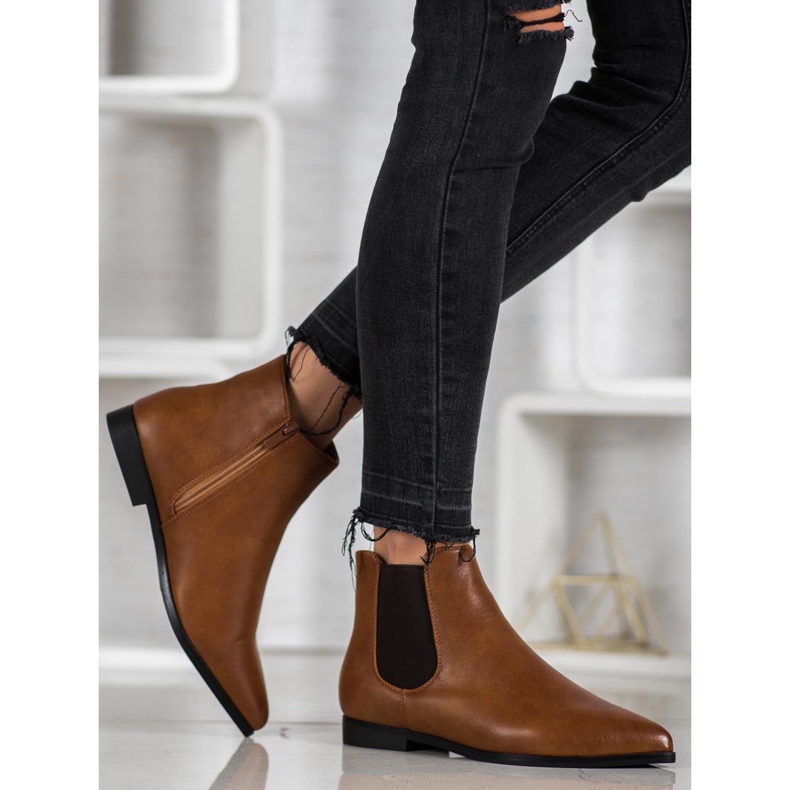 Marquiz Bottines Chameau En Spitz brun 2