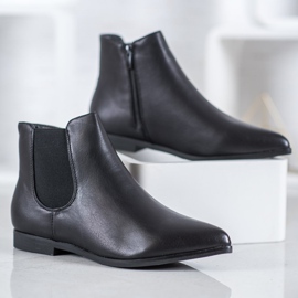 Marquiz Bottines Noires En Spitz le noir 3