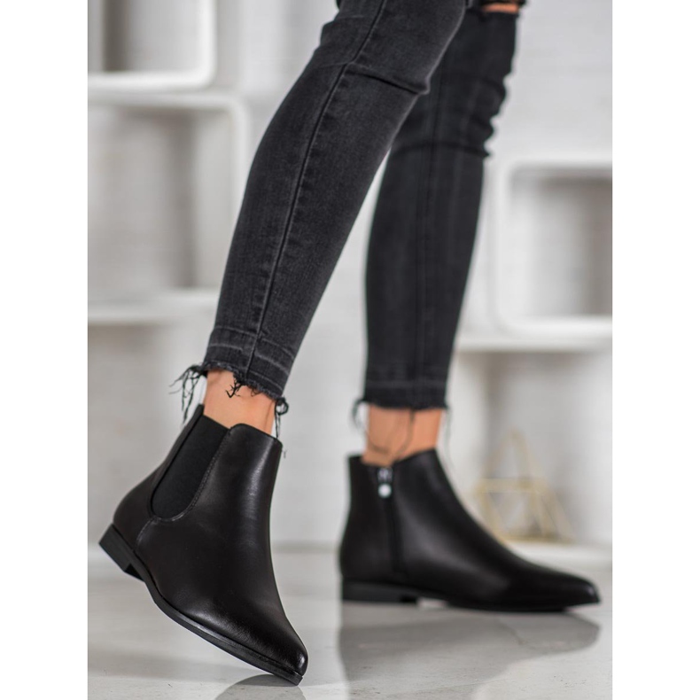 Marquiz Bottines Noires En Spitz le noir 2