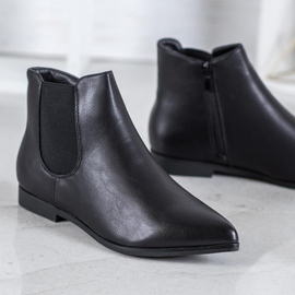 Marquiz Bottines Noires En Spitz le noir 4