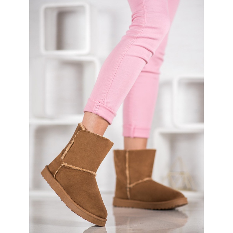 Lucky Shoes Bottes de neige chameau brun 2 Lucky Shoes Bottes de neige chameau brun 2