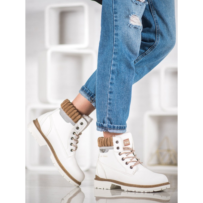 SHELOVET Trappeurs blancs blanche 2 SHELOVET Trappeurs blancs blanche 2