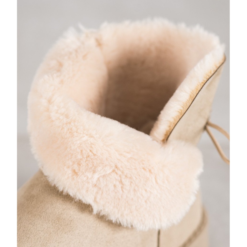 SHELOVET Mukluki avec fleur brun 2