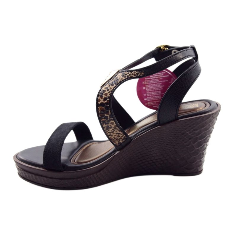 Ipanema Sandales compensées femme Grendha 81407 noir brun 2