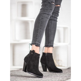 Ideal Shoes Bottes noires décontractées le noir 1