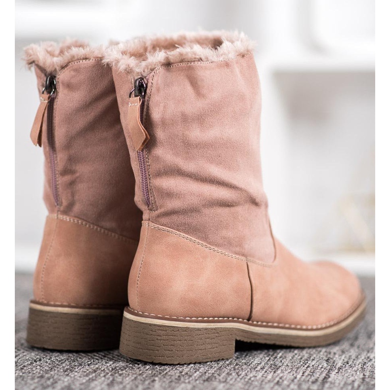 Forever Folie Bottes à tige enroulable rose 1 Forever Folie Bottes à tige enroulable rose 1