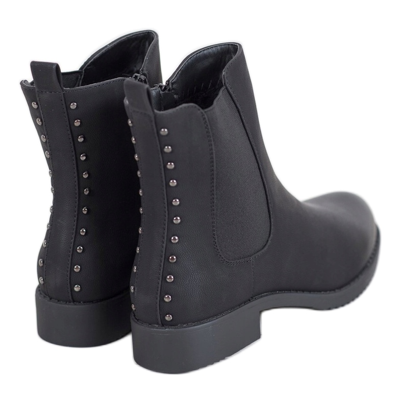 J. Star Bottines Chelsea confortables noir 1