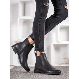 J. Star Bottines Chelsea sur la fermeture éclair noir 1