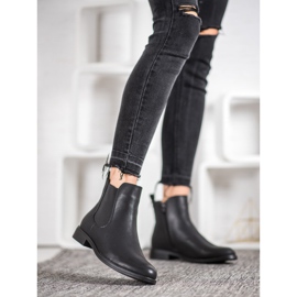 J. Star Bottines Chelsea sur la fermeture éclair noir 2