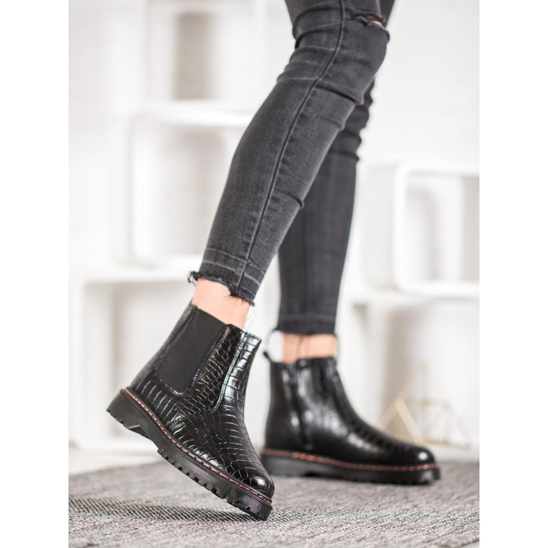 SHELOVET Bottines Chelsea sur la plateforme le noir 2 SHELOVET Bottines Chelsea sur la plateforme le noir 2